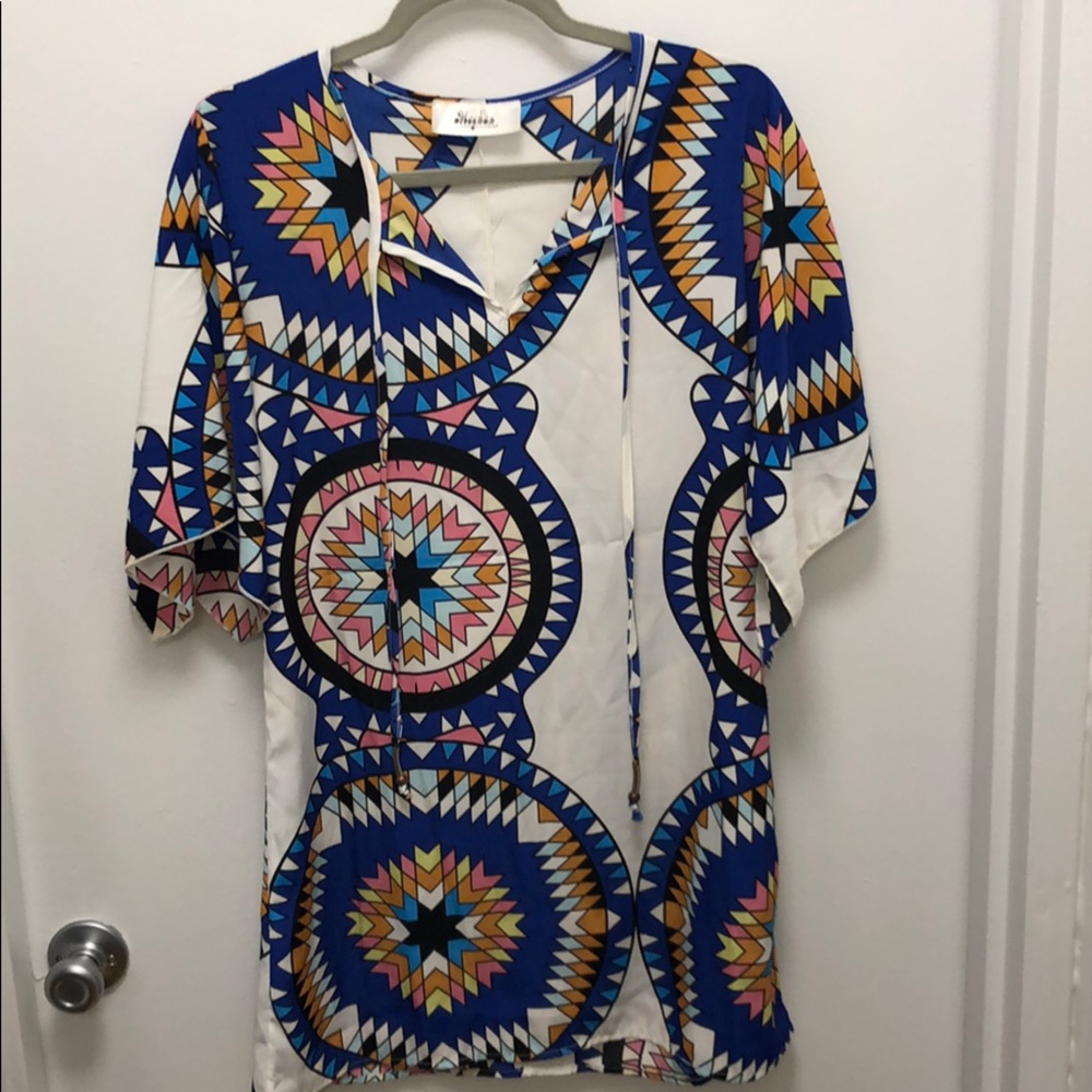 Meghan Los Angeles Printed Multicolor Tunic S